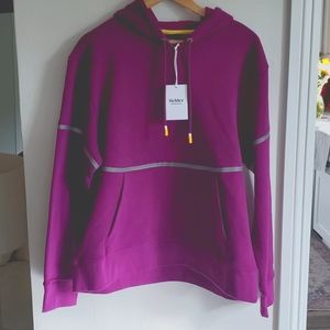 Fielder Bonobos NWT Purple Hoodie w/reflective detail Sz. L